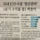 미배당 ETF, 1기 신도시 재건축, 국내 ETF 수익률 5!