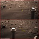 화성에 생명체가 이동하는 사진 이미지