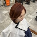 대치동미용실 무이 대치본점 한슬 수석 실장 | 단발 레이어드 레드바이올렛 염색 후기