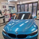 F33 | 강서구썬팅, BMW 4시리즈(428i) 컨버터블(F33)의 블락포디 스카이블루 틴팅재시공 후기.