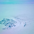 그린란드의 빙하 호수 이미지