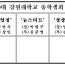 제 40대 총학생회 회장단 선거 투표용지 공고 이미지