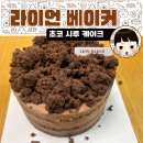 베이커안(BAKER AHN) | 불광동 케이크 맛집 라이언 베이커 LION BAKER - 초코 시루 케이크. 시루떡 같이 생긴 진한 초코 케이크