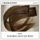 프리티헤어 | 후기] 머리숱 없는 여자 헤어 프리티레이디 인모 똑딱이 부분 가발