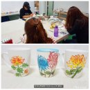 수채화 예술 도자기 이미지