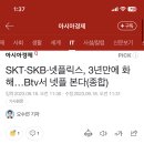 SKT·SKB·넷플릭스, 3년만에 화해…Btv서 넷플 본다 이미지