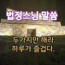 두가지만 해라 하루가 즐겁다. #법정스님명언 이미지