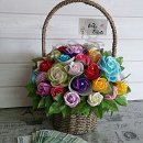 비누꽃 바구니 제작 이미지