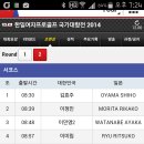 한일여자프로골프 국가대항전 2014 2라운드 조편성 이미지