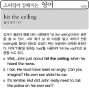 hit the ceiling(몹시 화가 나다) 이미지