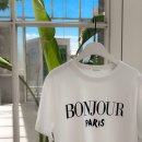 페이퍼 BONJOUR PARIS 프린트 티셔츠 2color 이미지