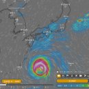 19호 태풍 하기비스 예상경로~ 이미지