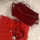 탑레인지 | [취향] hot red ♥️ | 리본빛가방 | Elie Bag - Red | 엘리백 레드 (feat.베이스레인지탑) | 내돈내산 후기