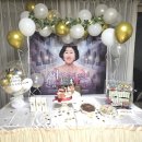 (주)아성다이소 광명하안점 | 칠순잔치 집에서 셀프로 준비하기(현수막,풍선,케이크,용돈박스,테이블 장식)