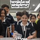 One sheet of paper. One water bottle. One question: can it hold? 이미지