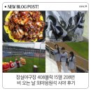 비블럭 | 잠실야구장 408블럭 15열 208번 비 오는 날 외야응원석 시야 후기
