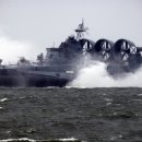 칼리닌그라드에서 상륙훈련중인 러시아 해군 육전대(해병대) 이미지