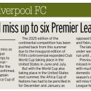 모하메드 살라 프리미어리그 최대 6경기 결장 이미지