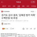 경기도 감사 결과, '김혜경 법카 의혹' 수백만원 대 추정 이미지