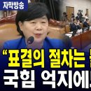표결의 절차는 들어갑니다 국짐 억지에도 칼진행 이미지