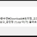 도미탐 폴더에서 다운로드 안되는 항목 이미지