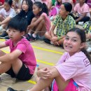 At today’s primary assembly, students wore the colour pink to support 이미지
