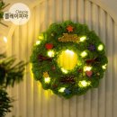 크리스마스 위빙 리스 이미지