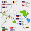 한국전쟁시 대한민국을 지원한 국제국가들 이미지