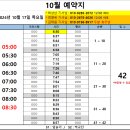 24년 10월 17일 (목) 근무표 입니다. 이미지