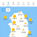 오늘의 날씨🌞☔️☃️, 2024년 6월 16일 일요일 이미지