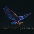 ☆🦅☆★한화이글스 창단 40주년 기념 드론쇼☆★☆🦅 이미지