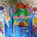 색깔 더하기 수채화 이미지