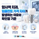 암사역 치과, 임플란트 가격 차이가 발생하는 이유와 확인할 기준 이미지