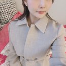 시에 sie 클로이 울 벨티드 자켓, 리네르 미니 스커트, 로엔 슬리브리스 니트, flant shop 레브 블라우스 🖤