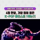 [오피셜] 4월 전세계인들이 유튜브를 통해서 가장 많이 들은 KPOP 가수 TOP10.jpg 이미지