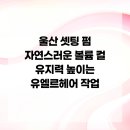 유엘르헤어 - 동구 방어진순환도로 919 | 울산 셋팅 펌 자연스러운 볼륨 컬 유지력 높이는 유엘르헤어 작업