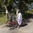 스리랑카_아누라다푸라 자전거 탄 풍경 이미지