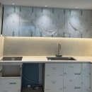 미드웨이 | LX Z:IN 프리미엄 세라믹 "콘크리트 크림" 싱크대 상판 &amp; 미드웨이 벽체 시공 후기입니다. ✨