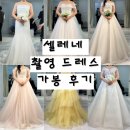 W.14 셀레네웨딩 촬영 드레스 가봉 후기 - 풍성 2 슬림 1 유색 1