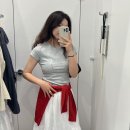 유니클로 여름 신상 실착 후기ㅣ165cm 50kg 미니T·티어드 스커트 사이즈 비교