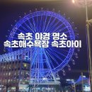 다빈치타워 앞 | 속초 여행 속초 야경 속초해수욕장 속초아이 대관람차 속초 피노디아 엑스포타워