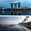 싱가폴에 23일 문을 연 마리나베이 샌즈호텔의 옥상수영장. 55층위 수영장!! 이미지
