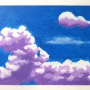 소묘와 오일파스텔 이미지