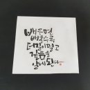 붓펜&수채캘리그라피 이미지