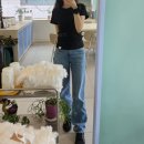 A0964 | [GLOWNY] 글로니 클래식 피티드 티 - 블랙 후기 (키작녀)