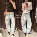 5762 | 자라 TRF 배기 벌룬 미드라이즈 데님 피팅 후기｜기본 나시·반팔·셔츠 코디