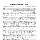 Andrew Lloyd Webber / Memory from Cats 악보 이미지