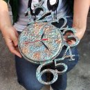 데쿠파주 폼아트-스톤기법/파벽돌 청동 벽걸이 시계만들기-헤리티지공예 이미지