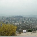 인왕산정상에서 본 이미지