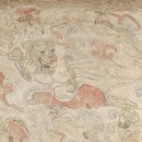 고분벽화 중국산서박물관 산서성 벽상 건곤: 북제벽화 정상의 작품 첫 전시 이미지